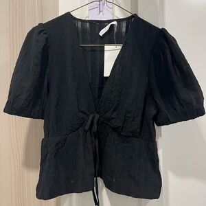 OAK + FORT Crop Blouse